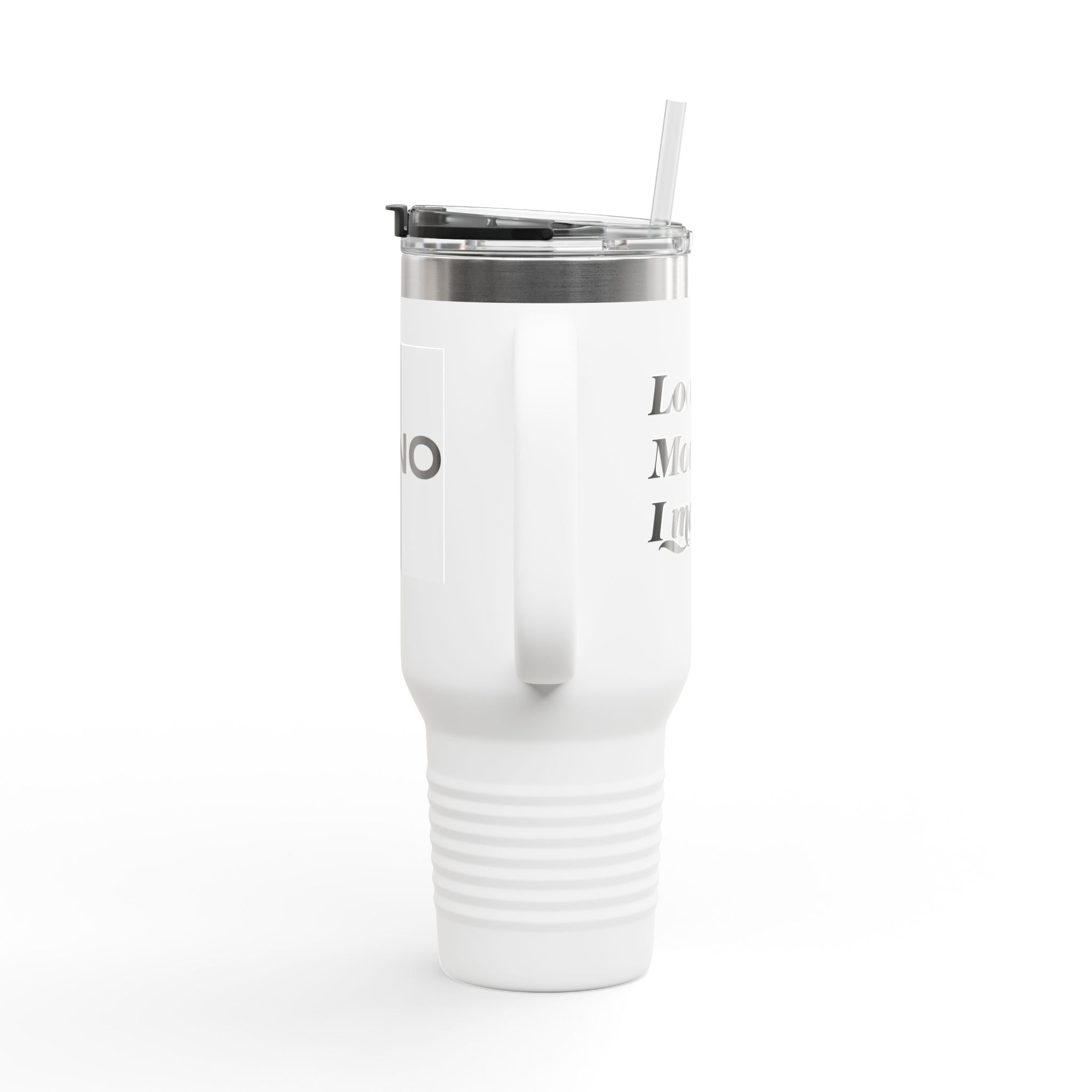Zyno Insulated Travel Mug with Handle & Straw