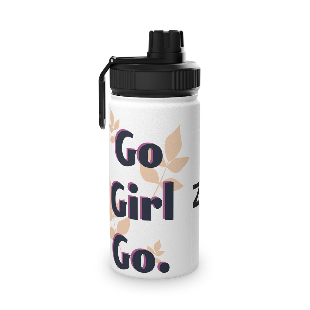 Stainless Steel Water Bottle — 'Make More Realistic Generated Images' Sports Lid