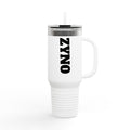 ZYNO  Insulated Travel Mug – Large Stainless Steel Tumbler with Handle & Straw